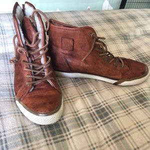 Frye shearling lined high-tops